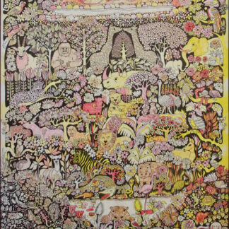 <i>« African Fantasy »</i> Poster original rehaussée aux feutres, Anonyme.