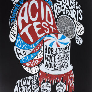 Joey « Summer of Love 40th Birthday - Acid Test » Poster Sérigraphie