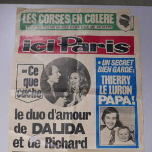 (Poster) Ici Paris, Les corses en colère, 76-58