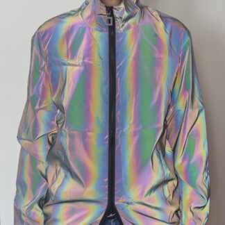 Blouson iridescent petrole Dark rainbow