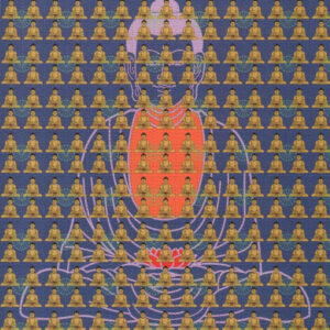Blue Buddhas by Kevin Barron, 900 carrés, 19 x 19 cm
