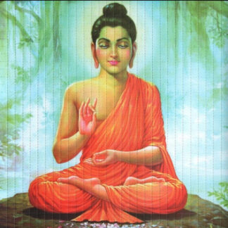 Meditating Buddha, 900 carrés, 19 x 19 cm