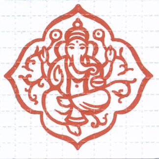 Ganesh (double face), 100 hits, 6,4 x 6,4 cm