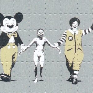 Napalm by Banksy, 60 carrés, 3,9 x 6,4 cm