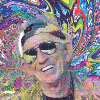 Psychedelic Keith Richards, 100 carrés, 6,4 x 6,4 cm