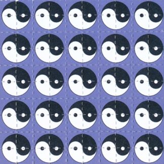 Yin Yang, 100 carrés, 6,4 x 6,4 cm
