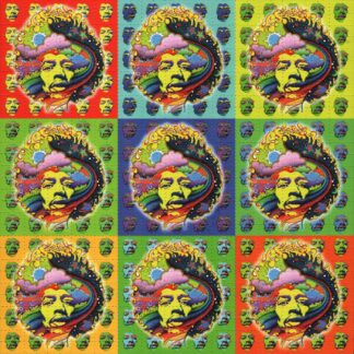Jimi Hendrix Voodoo Child by Jeff Hopp, 900 carrés, 19 x 19 cm