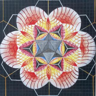 Mandala Merkaba, 900 carrés, 19 x 19 cm