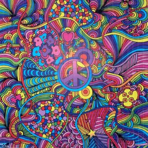 Psychedelic Peace Sign by Howie Green, 900 carrés, 19 x 19 cm