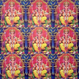 Psychedelic Ganesh by Monkey (double face), 900 carrés, 19 x 19 cm