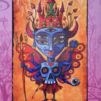 Little Blue God by Kamiel Proost (double face), 500 carrés, 16,25 x 13 cm