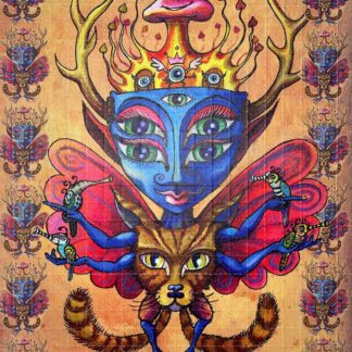 Little Blue God by Kamiel Proost (double face), 500 carrés, 16,25 x 13 cm