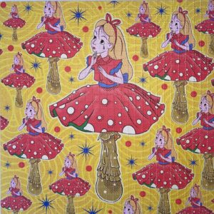 Mushroom Alice (double face), 900 carrés, 19 x 19 cm