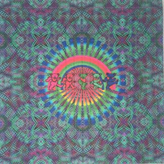 Grateful Dead's Rainbow Dancing by Bilou (signé à la main), 900 carrés, 19 x 19 cm