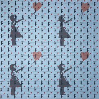 The Little Girl with The Balloon by Banksy, 900 carrés, 19 x 19 cm