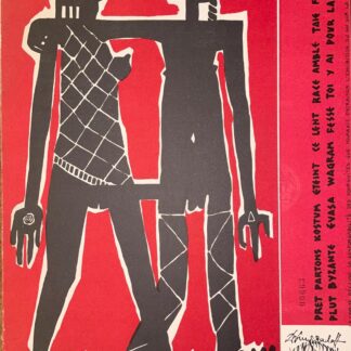 «Bal des 4 Z’arts- invitations lithographiées» 1952, signée