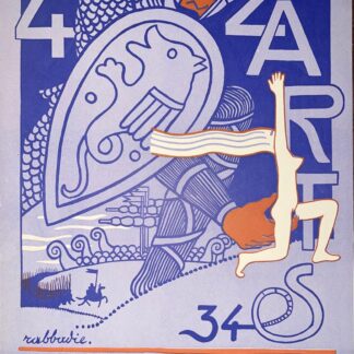 «Bal des 4 Z’arts- invitations lithographiées»1934