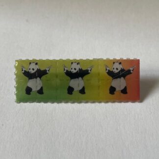 Broche Psychedelic Panda with Guns by Banksy Mini, 12 carrés