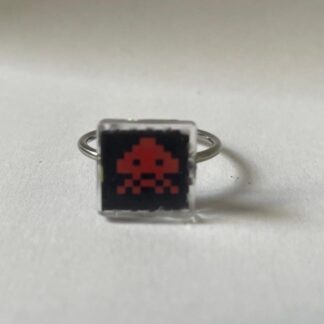 Bague Space Invaders Black