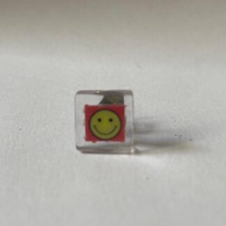 Boucle d'oreille Smiley Red Small