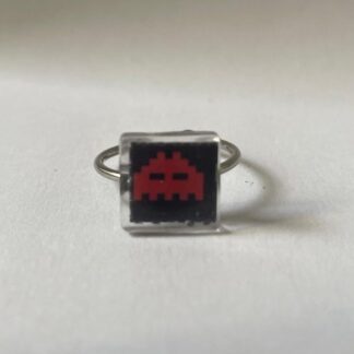 Bague Space Invaders Black