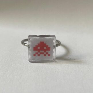 Bague Space Invaders White