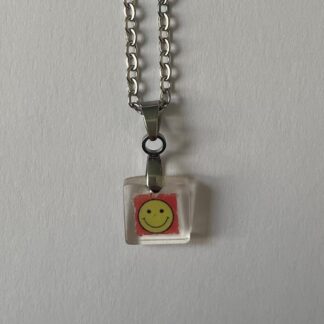 Collier Smiley Red Small