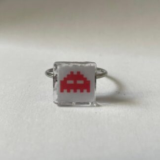 Bague Space Invaders White