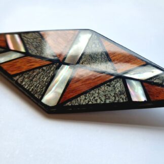 Grande broche Vintage Losange Assemblage – esprit Léa Stein