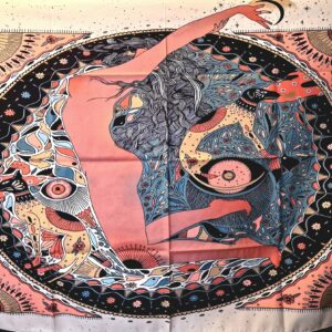Tenture psychédélique - Femme Art Nouveau