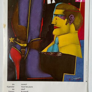 Affiche d'exposition R. Lindner