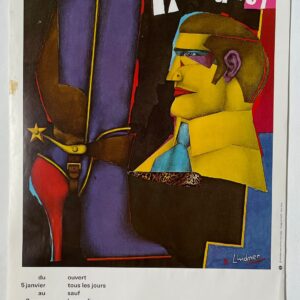 Affiche exposition R. Lindner - Musée national d’art moderne