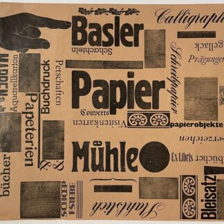 Affiche Basler Papier Mühle