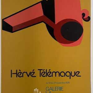 Affiche d’exposition Hèrvé Télémaque 1976