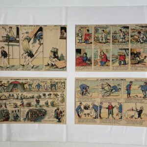 Imagerie Pellerin - Planches de bandes dessinées vintage