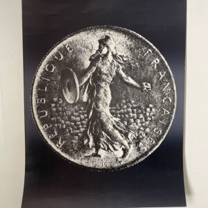 Poster Pièce de monnaie République Française 1968