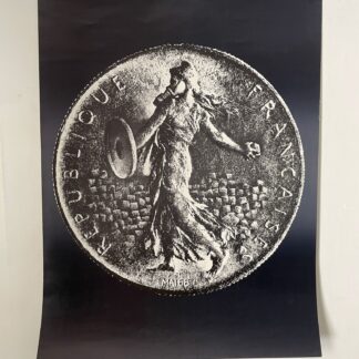 Poster Pièce de monnaie République Française 1968
