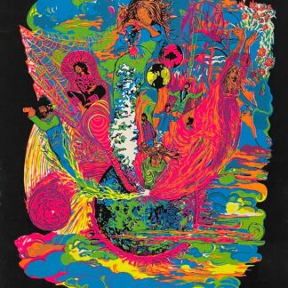 Speed Blacklight Poster Planet Earth World Psychedelic