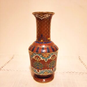 Vase cloisonné chinois géométrique