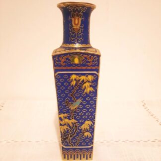 Vase cloisonné chinois oiseau bleu
