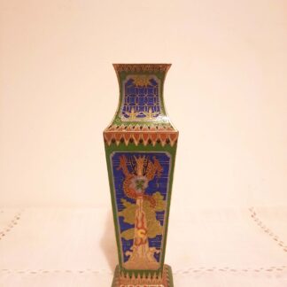 Vase cloisonné chinois dragon