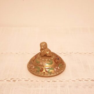 Bonbonnière cloisonné chinois lion
