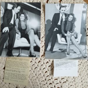 photographies d'archive - Aznavour et Welch